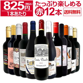 赤ワイン セット ワインセット 赤 ワイン ギフト 箱 京橋ワイン 京橋わいん 12本 750ml 飲み比べ プレゼント 送料無料 【 第88弾 1本あたり825円(税込) 採算度外視の大感謝 厳選赤ワイン12本セット 】