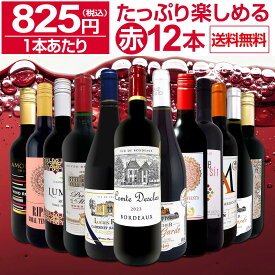 赤ワイン セット ワインセット 赤 ワイン ギフト 箱 京橋ワイン 京橋わいん 12本 750ml 飲み比べ プレゼント 送料無料 【 第88弾 1本あたり825円(税込) 採算度外視の大感謝 厳選赤ワイン12本セット 】