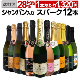スパークリングワイン セット 辛口 ワインセット 泡 ワイン ギフト 箱 京橋ワイン 京橋わいん 12本 飲み比べ フランス プレゼント 送料無料 【 第57弾 シャンパン入り辛口スパークリングワイン12本セット 】