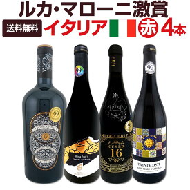 【送料無料】≪最高満点3本入り!!≫ルカ・マローニ激賞イタリア赤ワイン4本セット イタリアワインセット 赤ワインセット 赤ワイン飲み比べ イタリアワイン飲み比べ 満点99ポイント獲得 97ポイント獲得 マルケ州 アブルッツオ 超極旨フルボディ 濃厚極旨 ボッター