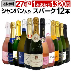 スパークリングワイン セット 辛口 ワインセット 泡 ワイン ギフト 箱 京橋ワイン 京橋わいん 12本 飲み比べ フランス プレゼント 送料無料 第61弾 シャンパン入り辛口スパークリングワイン12本セット お買い得