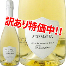 チウ・チウ・アルタ・マレア・ブリュット イタリア 白スパークリングワイン 750ml ミディアムボディ やや辛口 訳ありワイン ワインアウトレット アウトレット 発泡ワイン 白泡 白発泡 イタリア産 訳あり大特価セール 特価 セール 激安 お買い得 チウ・チウ・エヴォエ