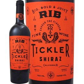 リブ・ティックラー・カリフォルニア・シラーズ(最新ヴィンテージ) アメリカ 赤ワイン 750ml 樹齢30年以上 銀賞 シラー・デュ・モンド Rib Tickler 古樹 ミディアムフルボディ 肉料理 バーベキュー 肉専用ワイン 黒コショウ チェリー カシス ラズベリー バニラ ジューシー