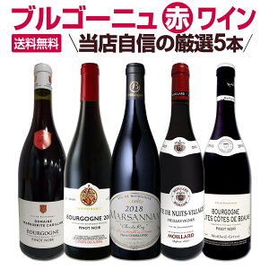 【送料無料】厳選ブルゴーニュ赤ワイン5本セット!