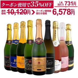 スパークリングワイン セット 辛口 ワインセット 泡 ワイン ギフト 箱 京橋ワイン 京橋わいん 9本 750ml 飲み比べ フランス 送料無料 第147弾 1本当たり1,125円(税込) 辛口スパークリングワイン9本セット スパークリングワイン 辛口 スパークリング
