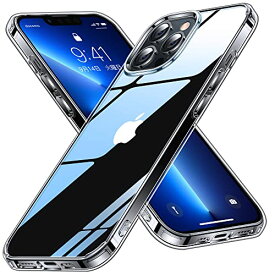 CASEKOO iPhone 13 Pro 用 ケース クリア 黄変防止 耐衝撃 米軍MIL規格 SGS認証 ストラップホール付き 6.1インチ カバー ワイヤレス