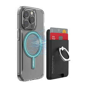 オークス(AAUXX) iRing Pocket Mag マグセーフ対応 カード収納一体型 アイリング マグネット着脱 ワイヤレス充電対応 ポケット マグ