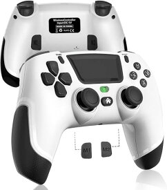 PS4コントローラー Onlyzoo [2024最新改良] PS4 コントローラー PS3 Swtich 兼用 ワイヤレスコントローラー マクロ機能 背面ボタン付