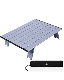 iClimb アウトドアテーブル ミニローテーブル キャンプ テーブル 折畳テーブルアルミ製 耐荷重30kg 超軽量0.68kg コンパクトソロキャ