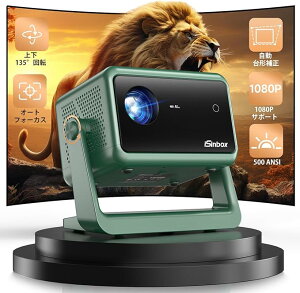 y135°]EI[gtH[JXz iSinbox 500ANSI[Wǒ^vWFN^[ ƒp ^ V䓊e 1080PΉ bluetooth5.3Wi-Fi 6 ^ z[vWFN^[ Ze 50%Y[ 