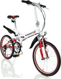 Switzsport-Tech(スウィツスポート-テック) FRICK〔フリック〕 20インチ 【フルサスペンション】 折りたたみ自転車 〔シマノTourney 6段変速機搭載〕 MDL:31009 通勤 通学 サイクリング