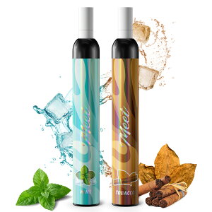 電子タバコ 使い捨て VAPE シーシャ 4000回使用可能 紙フィルター付き 2本入り 5風味選択可 爆煙 水蒸気タバコ 持ち運び ベイプ 本体 禁煙グッズ タール ニコチン0 ミントメンソール グレープ