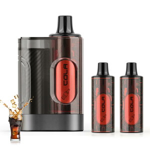 電子タバコ 使い捨て vape シーシャ 15,000回吸引回数 大容量 コーラポッド3個付き 水蒸気タバコ ベイプ 爆煙 カートリッジ交換可能 持ち運び便利 禁煙グッズ ニコチン0 タール0 ARASHI