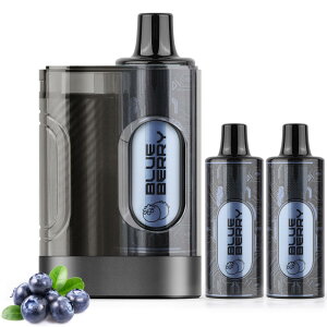 ARASHI 電子タバコ 使い捨て vape シーシャ 15,000回吸引回数 大容量 ブルーベリーポッド3個付き 水蒸気タバコ ベイプ 爆煙 カートリッジ交換可能 持ち運び便利 禁煙グッズ ニコチン0 タール0 I3型