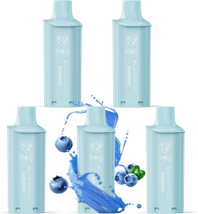 電子タバコ vape シーシャ I4型 交換用POD 5個入り ブルーベリー 使い捨て ポッド フレーバーカートリッジ リキッド充填済み 爆煙 禁煙 ニコチンなし タールなし 液漏れ防止 本体含まれない I4