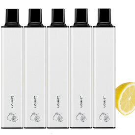 電子タバコ 使い捨て ベイプ VAPE 5本入り 15000回吸引可能 大容量 爆煙 水蒸気タバコ 禁煙サポート シーシャ 持ち運び ニコチン0 タール0 ポケットシーシャ 水タバコ O6型 (レモンミント 5本セット)