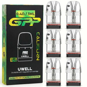 �y���K�i�zUwell Caliburn GPP Pod 0.4�� 6���� ���[�E�F�� �����p�|�b�h�J�[�g���b�W G3/G4/ mini pro eco tenet lite koko�Ή� �d�q�^�o�R �x�C�v VAPE �T�C�h�t�B�� �j�R�`���Ȃ� ���L�b�h�Ȃ�