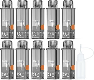 Aspire Gotek �����pPOD ��J�[�g���b�W 0.6�� 0.8�� �d�q�^�o�R Pro/X2/X3/Nano�Ή� 2�� 4.5ml ��e�� ���L�b�h������ | �A�X�p�C�A �S�[�e�b�N �J�[�g���b�W ���� �l�ߑւ��p VAPE �A�g�}�C�U�[