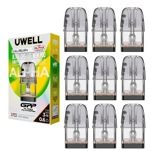 Uwell Caliburn GPP Alpha Pod �J�[�g���b�W �����pPOD 3ml 3���� �A���t�@ �d�q�^�o�R vape Caliburn G5 / G4 / G3 �J���o�[���V���[�Y ������ �J���o�[�� �|�b�g �|�b�g ���[�E�F�� �J���o�[�� gpp �A���t�@