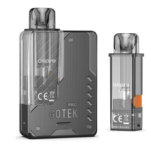 �d�q�^�o�R Aspire Gotek Pro �A�X�p�C�A �S�[�e�b�N �v���p �V�[�V�� �����^�уV�[�V�� �g���̂� VAPE POD�^ �G�A�t���[���� �K�����^���{�� ��J�[�g���b�W�t�� 1500mAh ��e�� �x�C�v �X�^�[�^�[�L