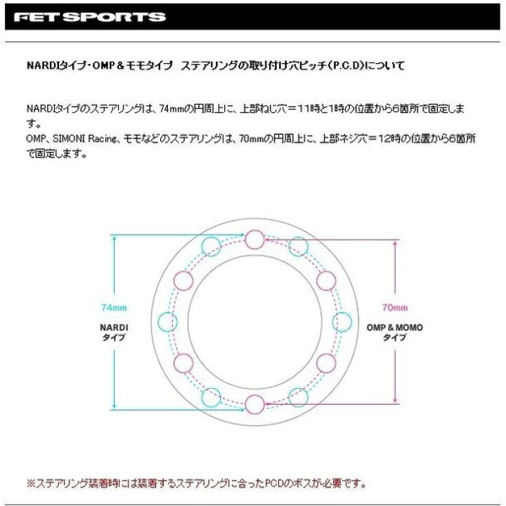 楽天市場】FET ボスキット FB539 トヨタ【お取り寄せ商品】ハンドル 
