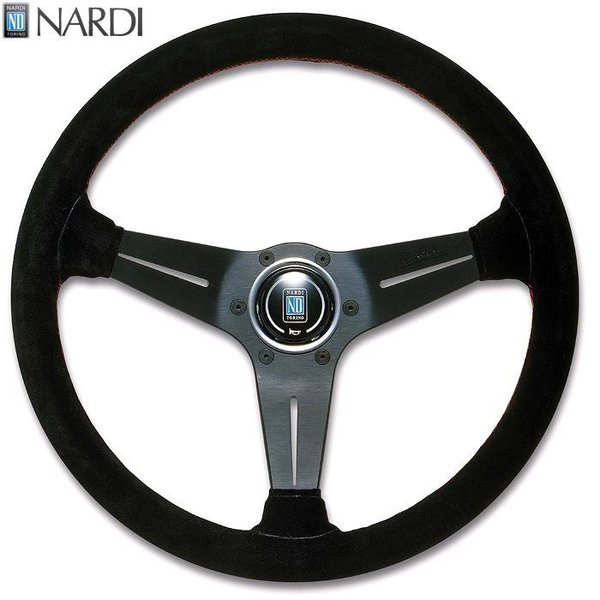 楽天市場】NARDI ナルディ N754 スウェード&ブラックスポーク ディープ