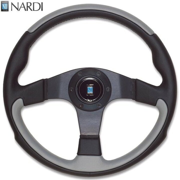 楽天市場】NARDI ナルディ N802 ブラック/グレーレザー&ブラック  