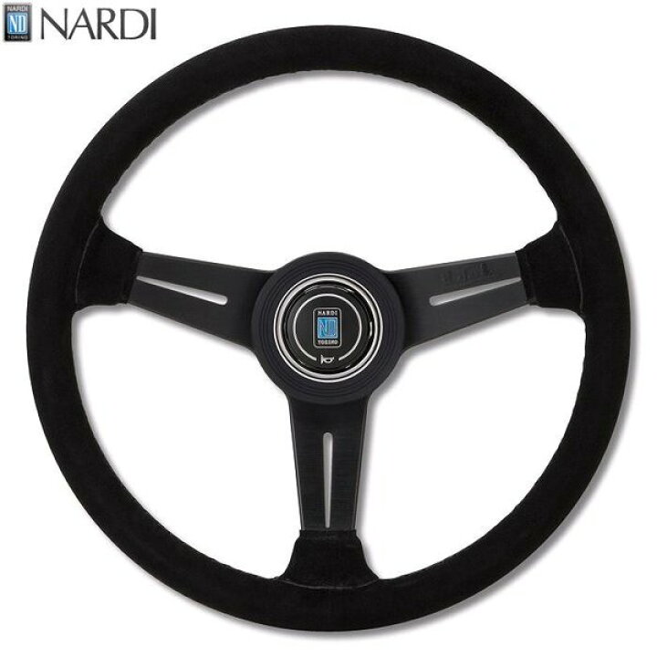 楽天市場】NARDI ナルディ N343 ブラックスエード&ブラックスポーク 