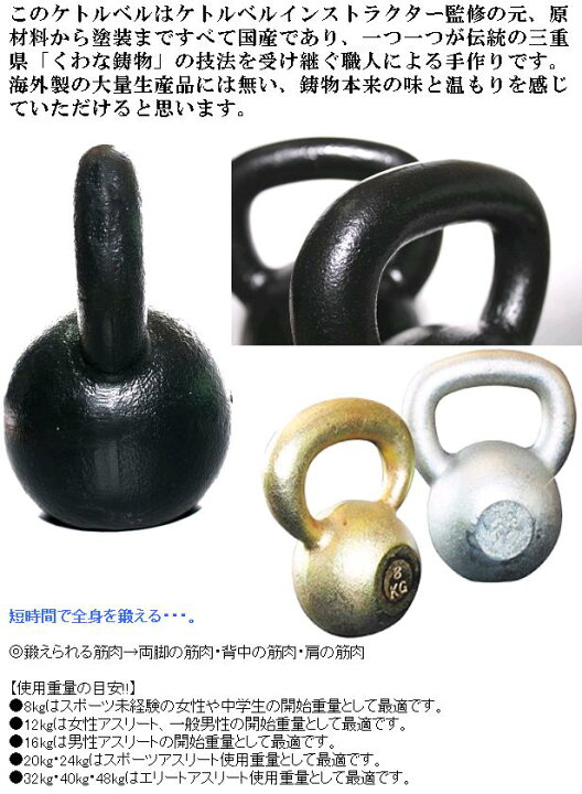 楽天市場】中旺ヘルス CHKB48 ケトルベル ダンベル ケトルダンベル 
