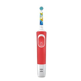 BRAUN　ブラウン　D1004132KPKMRD-EL　すみずみクリーンキッズ　レッド　Oral-B【お取り寄せ商品】電動歯ブラシ　歯ブラシ　子供ブラシ　キッズブラシ　オーラルB