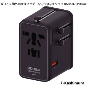 �J�V�����@NTI-517�@�C�O�p�ϊ��v���O�@A/C/SE/O/BF�^�C�v USBA+C3 PD65W�@�u���b�N�@NTI517�y�����񂹁z�ϊ���@�ϊ��@�C�O�@�v���O�@�R���Z���g