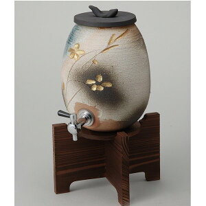 【送料無料(離島を除く)】信楽焼 549-01 金彩花彫サーバー【メーカー直送品】【同梱/代引不可】【信楽焼 焼酎サーバー・ラジウムボトル・フリーカップ】