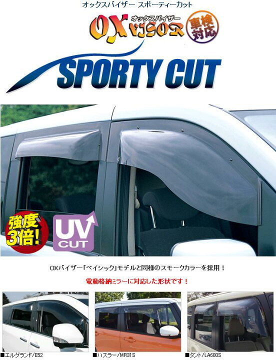 楽天市場】トヨタ ハイラックス GUN125専用 OXバイザー オックス 