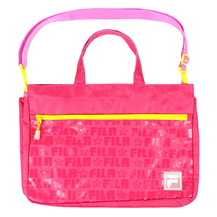 楽天市場 Fila レッスンバッグ ピンク2way ファスナー付き キッズ 男の子 女の子 ユニセックス フィラ スポーツ 通園 通学 習い事 子供の入園入学バッグ Kcプレイス