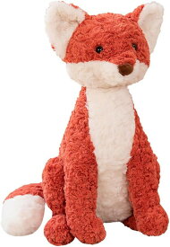 ぬいぐるみ キツネ 狐 小動物 抱き枕 肌触り良い 可愛い 添い寝 もちもち 大きい 寝かしつけ 縫い包み ベッドサイド 柔らかい 癒し系 レッド 贈り物 誕生日 子供 彼女 お年寄りへ クリスマス