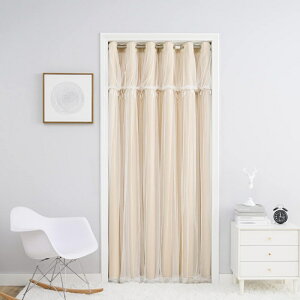 北欧 レース のれん 布 寝室 リビング 間仕切りカーテン キッチン 玄関 ドアカーテン 目隠し 1.2x1.5m のれん 暖簾 おしゃれ カラー 刺繍 北欧 ロング丈 暖簾 タペストリー のれん