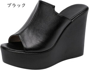 サンダル レディース 歩きやすい 旅行 厚底 ウェッジソール ミュール サボ 8cm/10cmヒール 白 黒 コンフォートサンダル サボサンダル レディーズ オープントゥ フラットフォーム 厚底サンダ