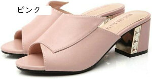 ミュール サンダル レディース 歩きやすい チャンキーヒール 5センチ ヒールサンダル 黒 オフィス カジュアル 通勤 OL 走れるミュール 白 低反発クッション 婦人靴 大きいサイズ 疲れにくい