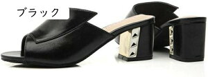 ミュール サンダル レディース 歩きやすい チャンキーヒール 5センチ ヒールサンダル 黒 オフィス カジュアル 通勤 OL 走れるミュール 白 低反発クッション 婦人靴 大きいサイズ 疲れにくい