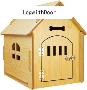 ؐ̃ybgphbO[͕\ŁAlG܁X̔L̑ȒPɐݒuł܂BƉO̖ؐnEXpP[WB (Color : Log with Door Size : M)