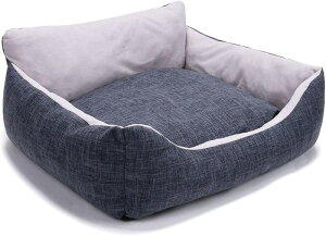 猫ベッド 冬 猫ハウス 犬ベッド ペットベッド ペットクッション 柔らかい 小型犬 キャットハウス 寝床 寝袋 暖かい ぐっすり眠る グレー 保温防寒 滑り止め 小動物用 ペット用品 52*43*18