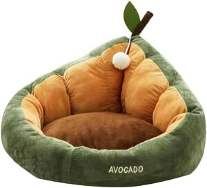 ペットベッド ペットハウス 猫 ベッド 犬 ベッド アボカド 梨 果物 猫用 小型犬用 柔らかい 保温 暖かい 冬 猫 ねこ おしゃれ シンプル 種類タイプ1 ふわふわ 清掃しやすい M 48*48*