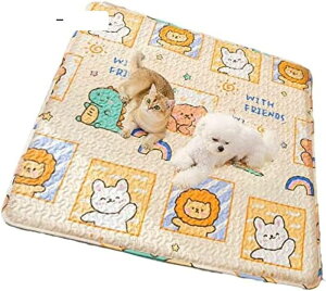 犬 マット 猫 マット ペットマット 夏 敷物 ひんやり 涼しい 暑さ対策 冷感生地 接触冷感 滑らない 可愛い ペットクッション 敷パッド 綿 洗える 防水 汚れ防止 滑り止め 通年 抜け毛対策 ペ
