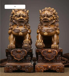 風水 獅子 置物 狛犬 雌雄一対風水グッズ 魔除けアイテム 開運グッズ厄除け 魔除け 守護 財運 商売繁盛 (Size : 30CM)