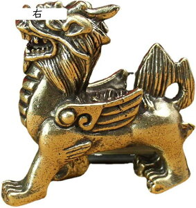 麒麟 キリン 置物 銅製 金運アップ ミニチュア 招財 左右麒麟 風水置物 インテリア 開運祈願 風水グッズ 金運祈願 宝くじ 中実 運気アップ 風水アイテム 金運 財運 開運 お礼 お祝い お守り