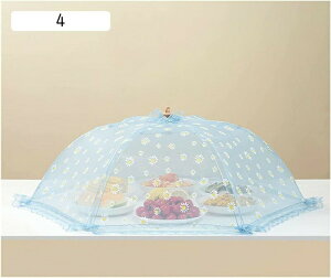 フードカバー 食卓カバー 80x30cm 折りたたみ式 キッチン用品 埃よけ 虫よけ 洗える 収納便利 傘形 ピクニック屋外バーベキュー用防虫カバー ネットガーゼフードカバー 2#