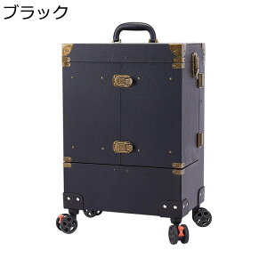 プロ用メイクボックス キャスター付き キャリーケース プロ 大容量 鍵付き 化粧品収納ケース アルミ 仕切り&トレー 整理整頓 メイク用 化粧道具入れ ネイル収納 美容師 出張 旅行用 救急箱