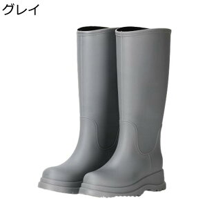 レインブーツ レディース 長靴 ロングブーツ スリッポン 雨の日 梅雨対策 台風対策 晴雨兼用 雪の日 雪道 高い防水力 厚底 レインシューズ アウトドア 花見 泥避 脱ぎ履きやすい 撥水 春夏秋