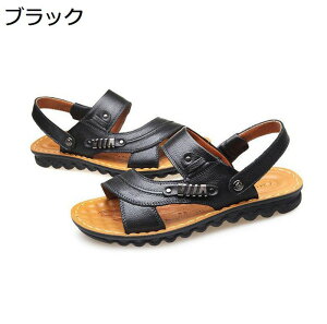 メンズ 2wayサンダル コンフォートサンダル 革サンダル 軽量 ビーチサンダル 通気性 防滑 ドライバーサンダル 履きやすい おしゃれ 男性用 おおきいサイズ アウトドア ウォーキング 夏