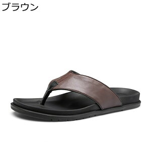 スリッパ トングサンダル メンズ 本革 ビーチサンダル おしゃれ クッション 防滑 レザー スリッパ 島ぞうり 鼻緒 痛くない アウトドア 室内用 軽量 カジュアル 夏 日常着用 水陸両用